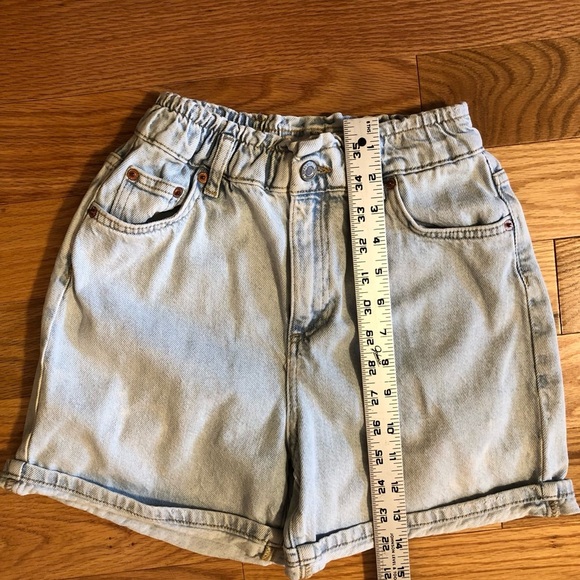 Zara Light Blue Denim Girls Shorts Size 10 - Picture 4 of 8